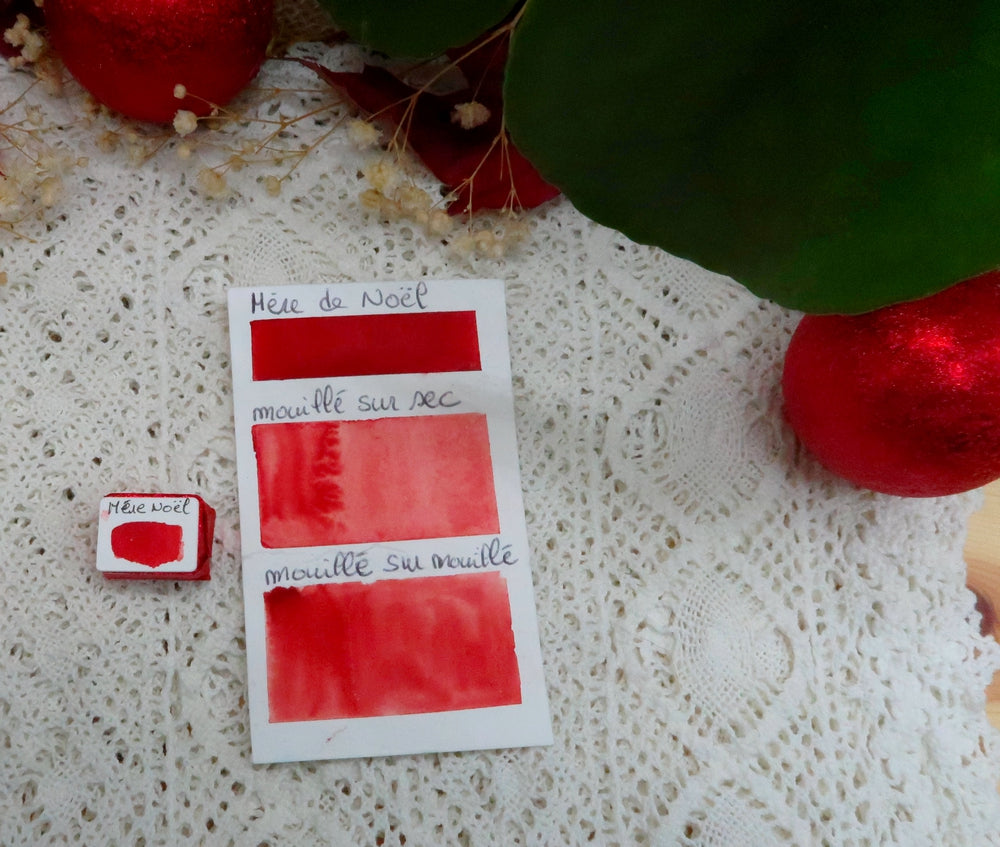 Mère Noël Cœur d'aquarelles acheter aquarelle artisanale