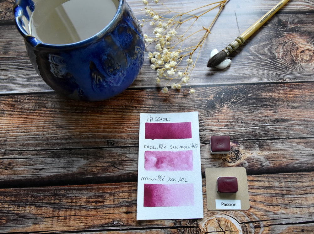 aquarelle artisanale boutique coeur d'aquarelles