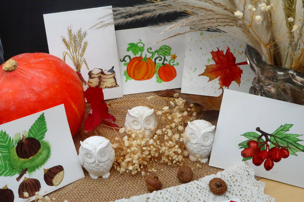 Potimarron Cœur d'aquarelles acheter aquarelle artisanale