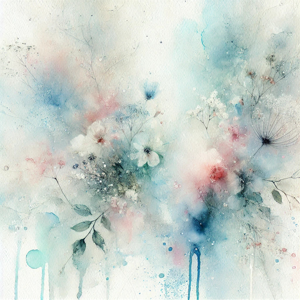 Les-éphémères Cœur d'aquarelles