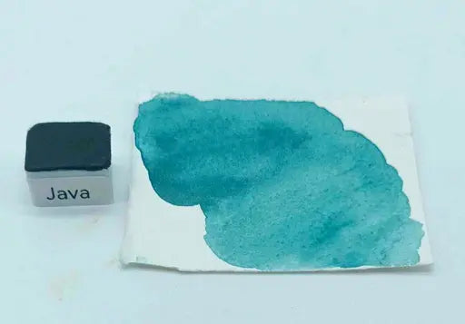 Bleu de Java Cœur d'aquarelles