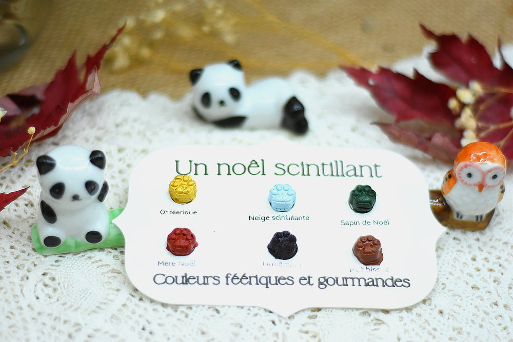 Palette NOEL SCINTILLANT Cœur d'aquarelles acheter aquarelle artisanale