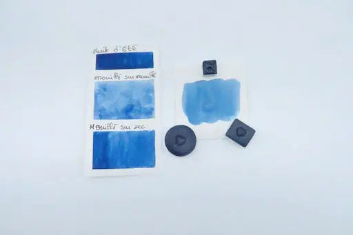 Nuit d'été Cœur d'aquarelles acheter aquarelle artisanale