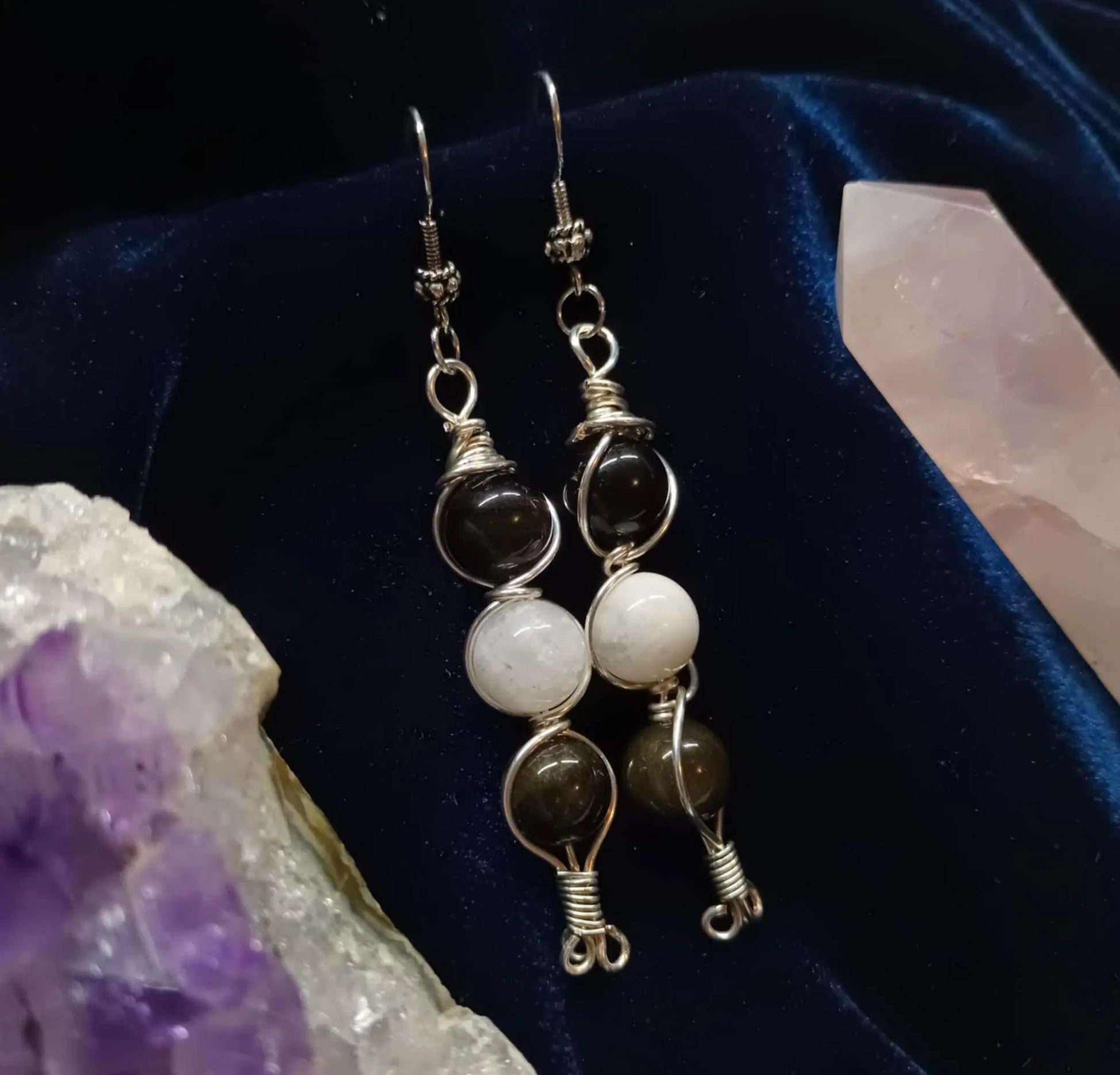 obsidienne wire wrapping pigments et sortileges